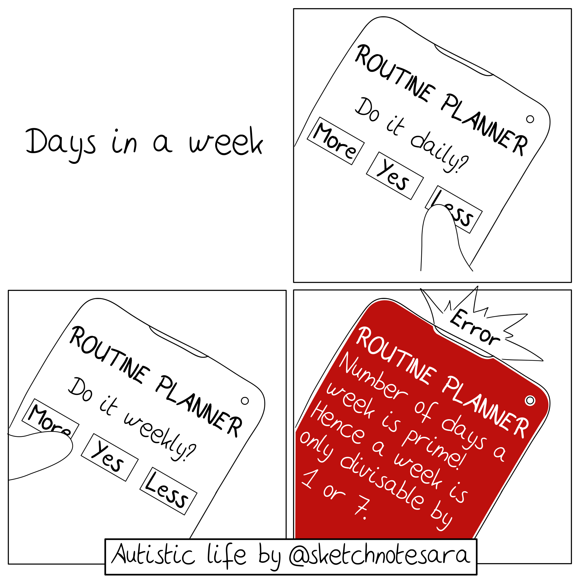 Comic: Days in a Week